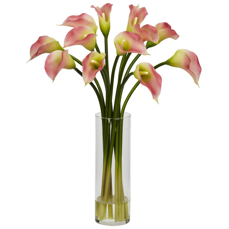 Mini Calla Lily Silk Flower Arrangement - BlueJay Avenue