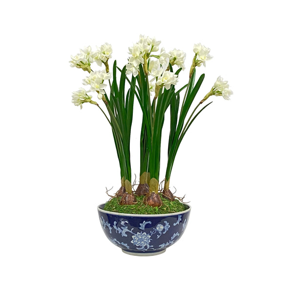 Narcissus Artificial Flower Plant In Longlife Bowl