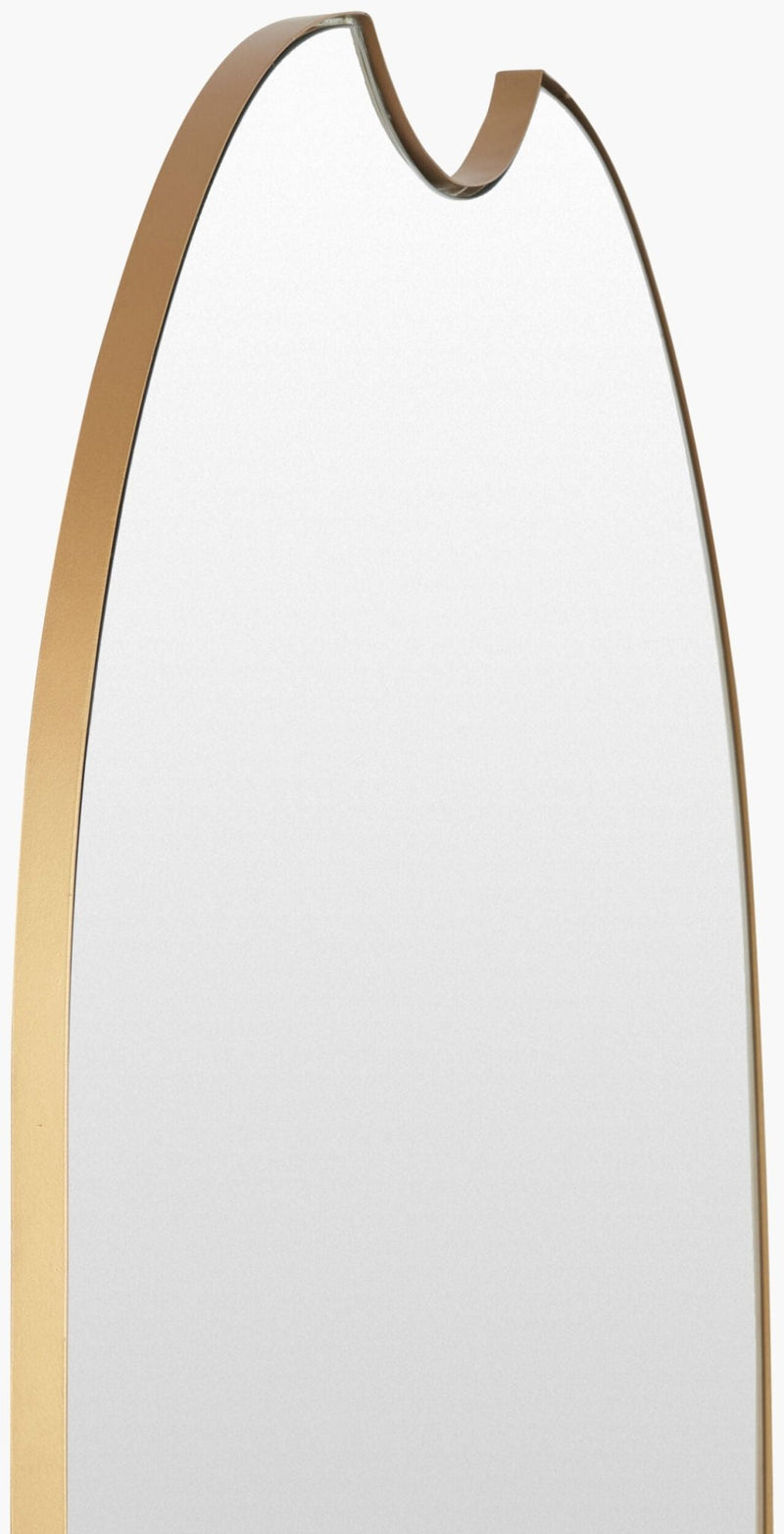 Ajanta Oval Gold Wall Mirror - BlueJay Avenue