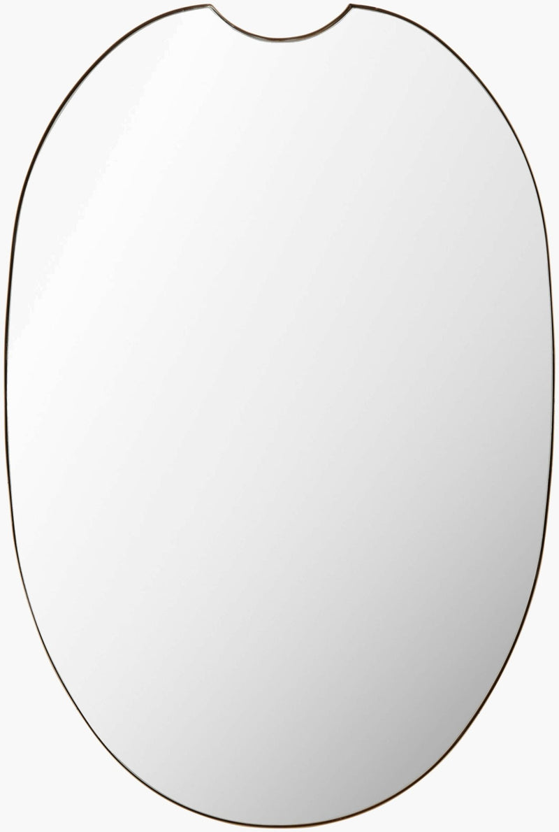 Ajanta Oval Gold Wall Mirror - BlueJay Avenue