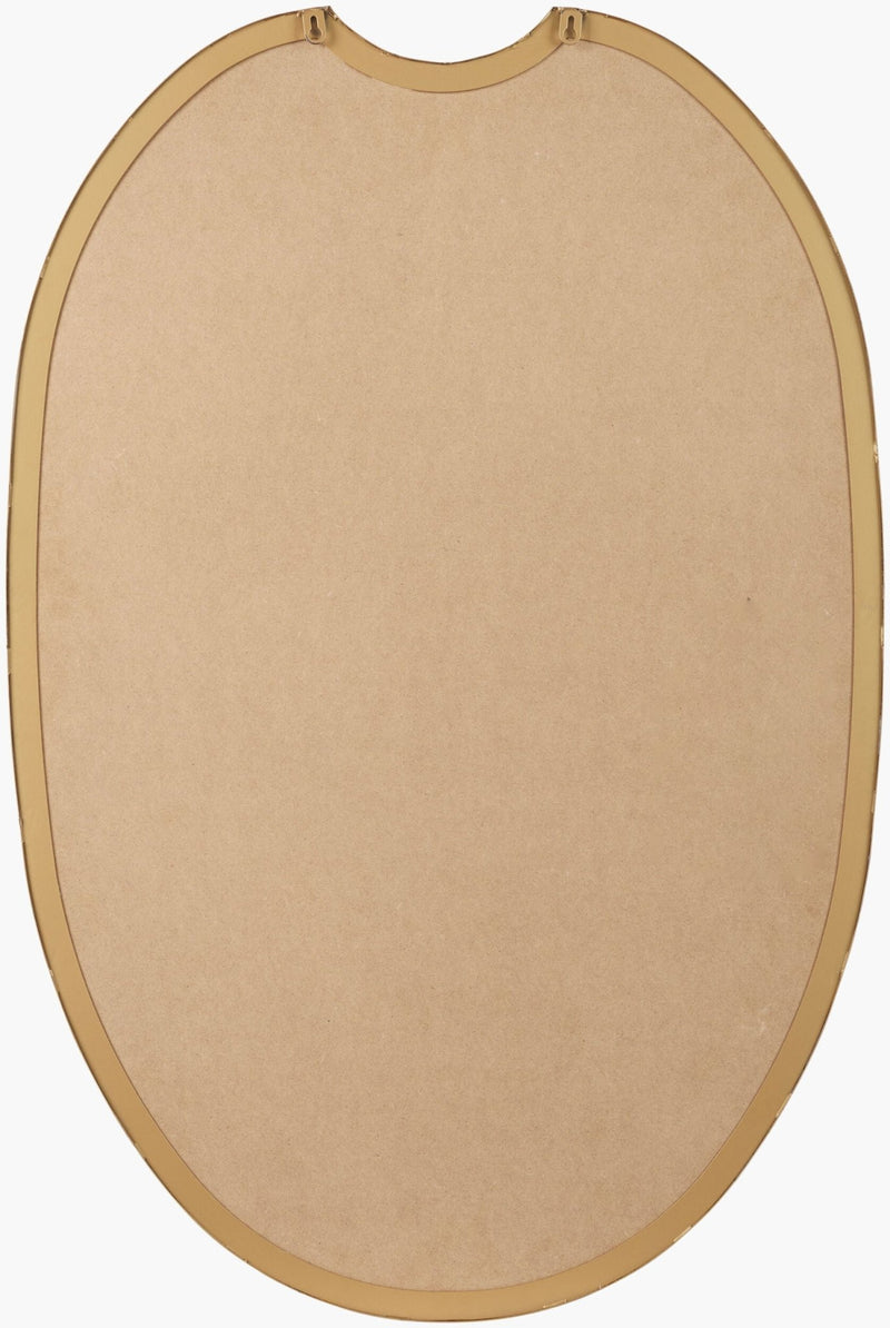 Ajanta Oval Gold Wall Mirror - BlueJay Avenue