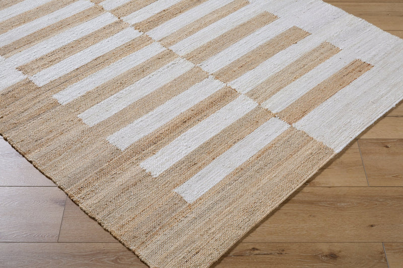 Alva Hand Woven Beige Jute Rug - BlueJay Avenue