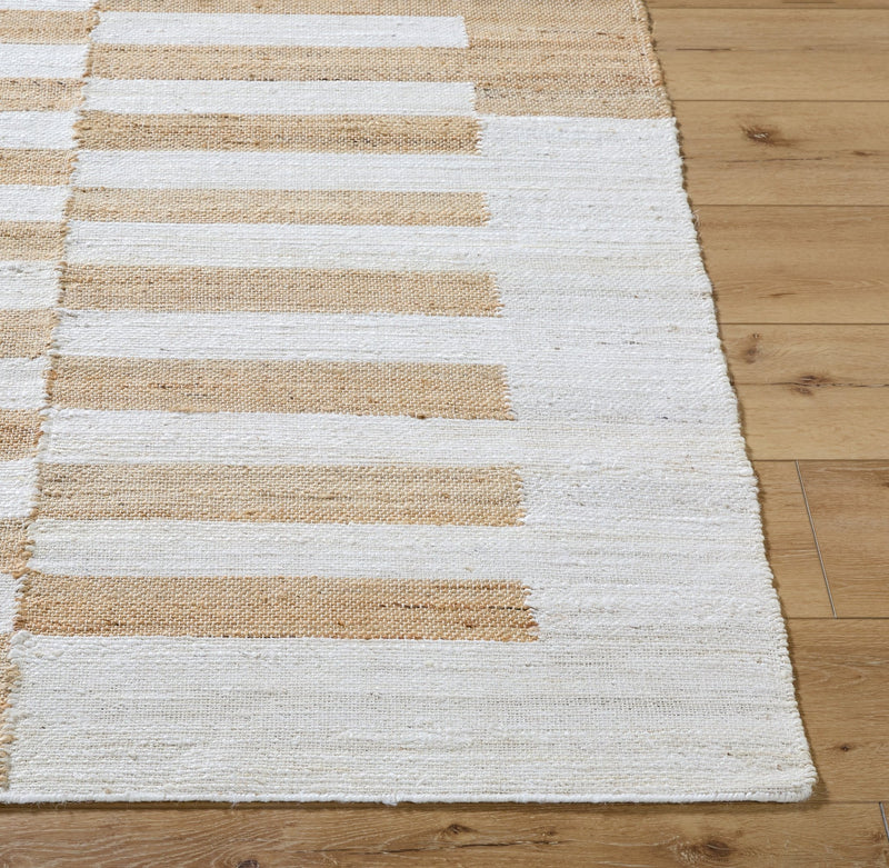 Alva Hand Woven Beige Jute Rug - BlueJay Avenue