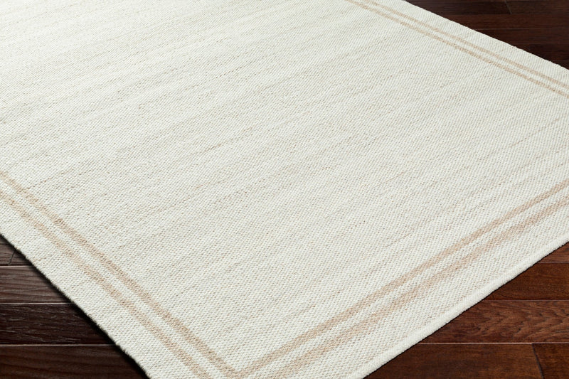 Amber Ivory Hand Woven Wool Rug - BlueJay Avenue