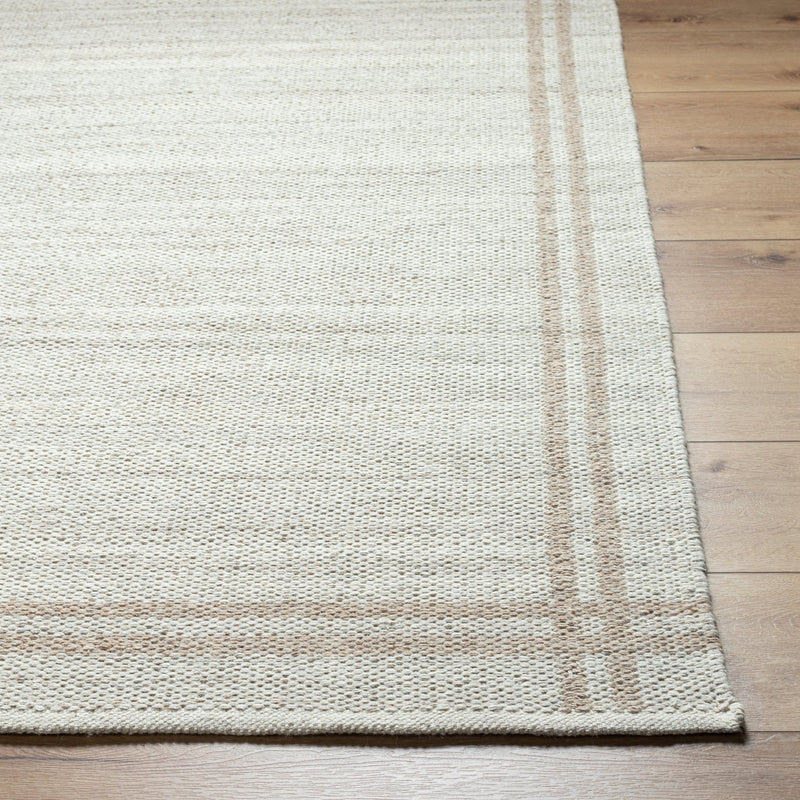 Amber Ivory Hand Woven Wool Rug - BlueJay Avenue