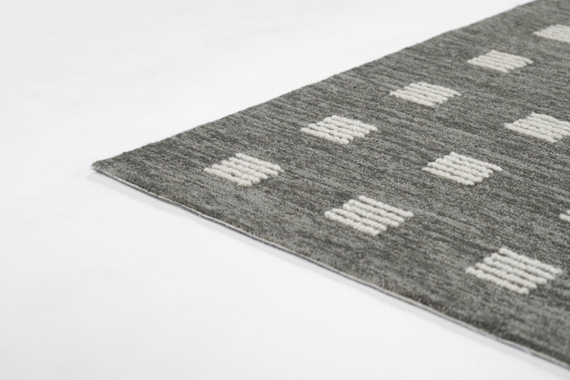 Archer Hand Tufted Grey Wool Area Rug - BlueJay Avenue