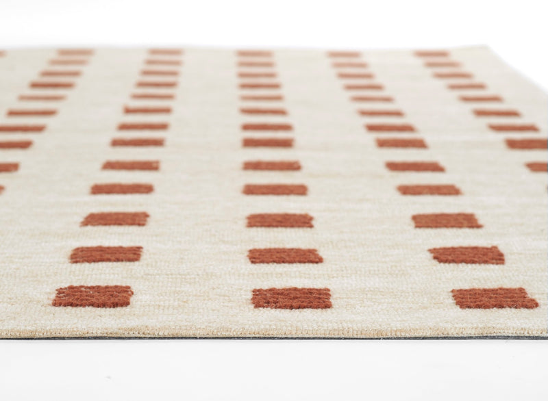 Archer Hand Tufted Rust Modern Wool Rug - BlueJay Avenue