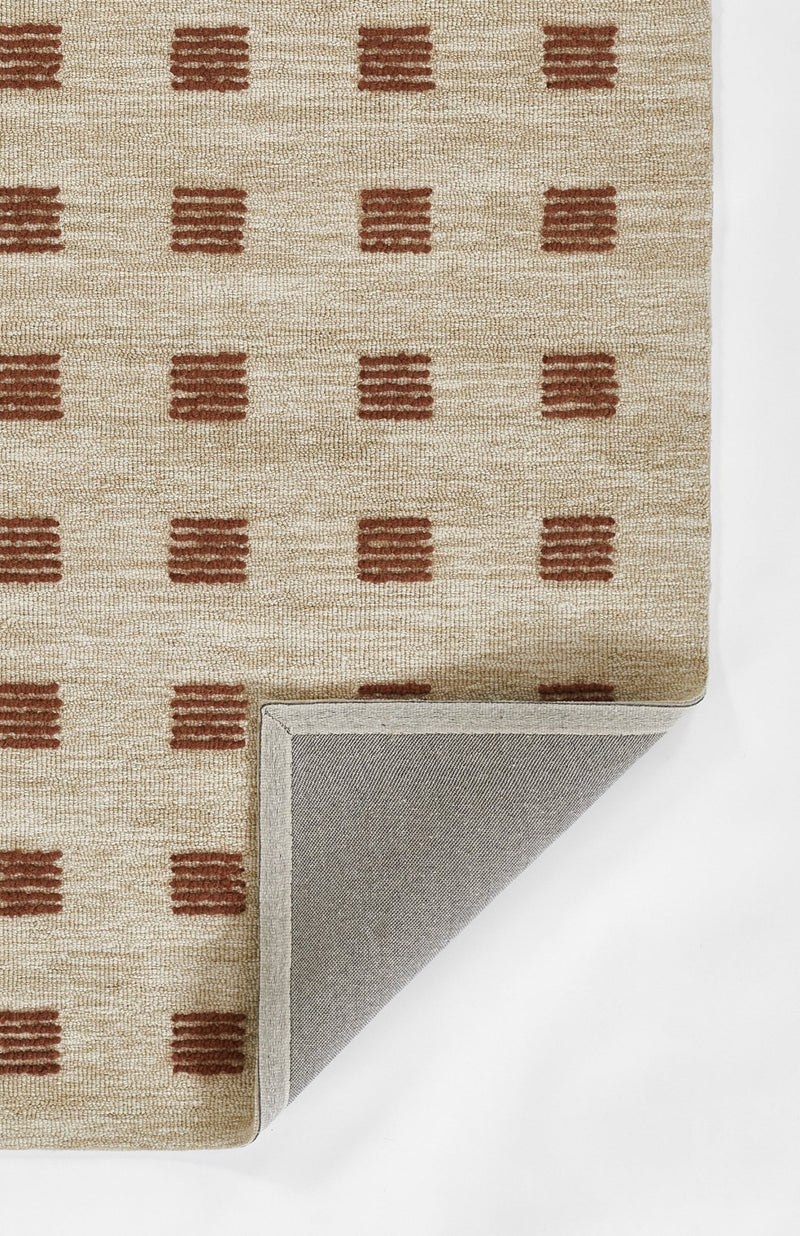 Archer Hand Tufted Rust Modern Wool Rug - BlueJay Avenue