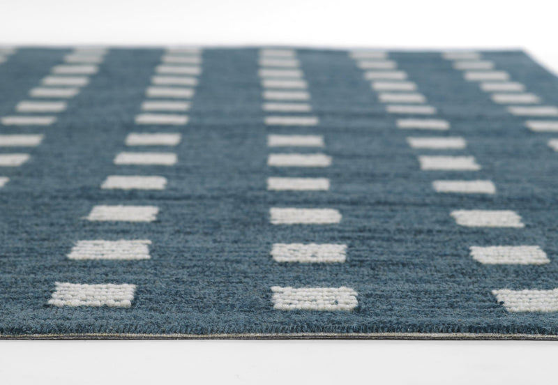 Archer Hand Tufted Wool Blue Area Rug - BlueJay Avenue