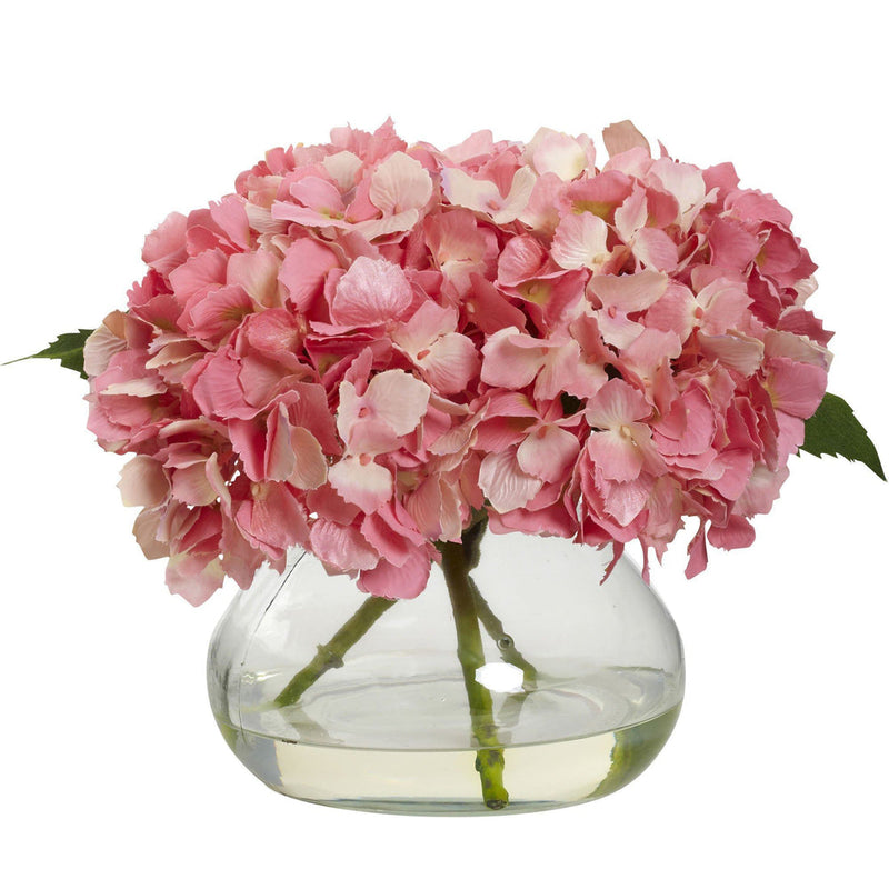 Blooming Hydrangea with Vase Blue - BlueJay Avenue