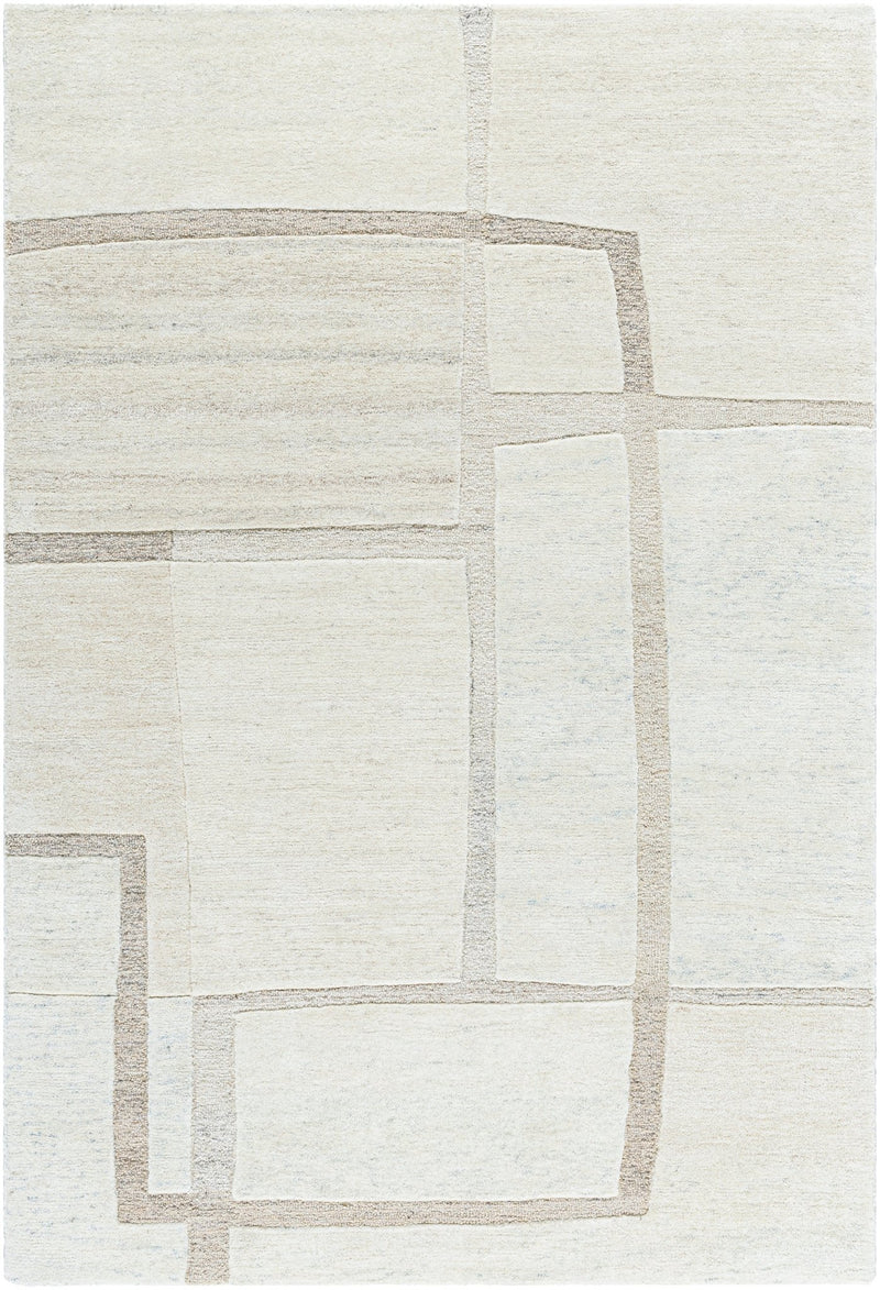 Augusta Ivory Hand Tufted Wool Rug - BlueJay Avenue