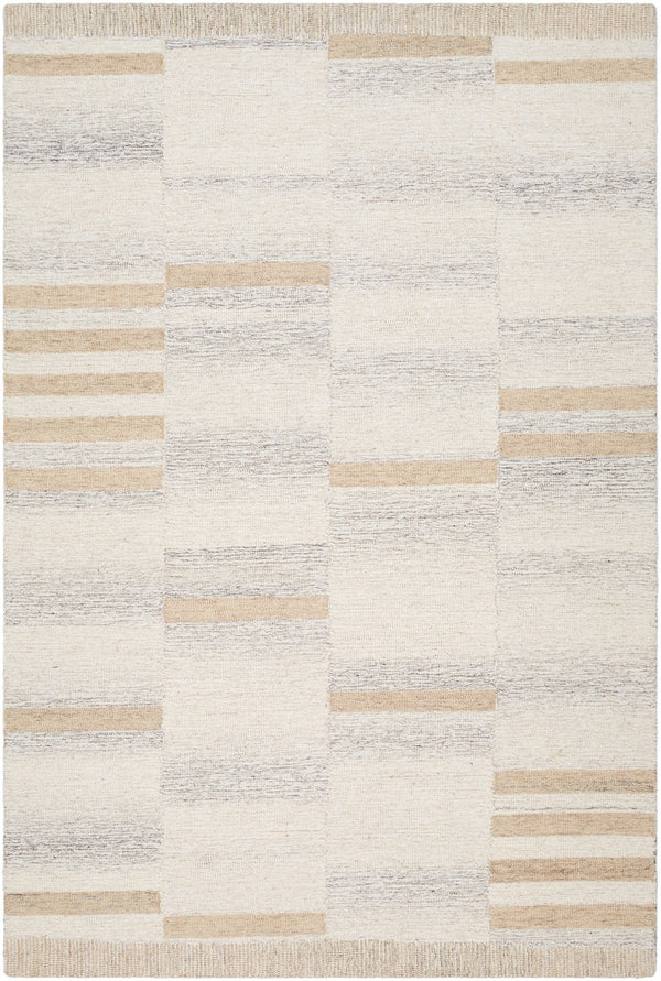 Becki Owen x Livabliss Max Handmade Wool Beige Rug - BlueJay Avenue