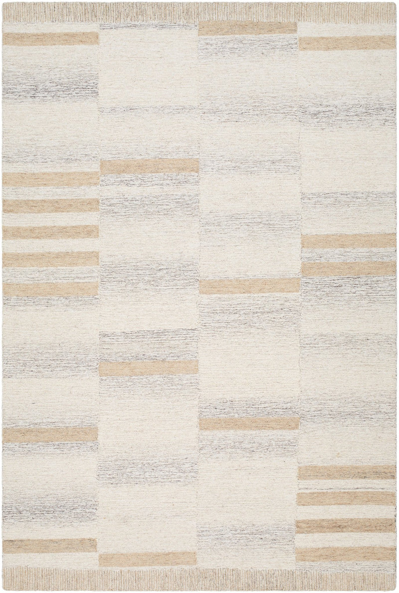 Becki Owen x Livabliss Max Handmade Wool Beige Rug - BlueJay Avenue