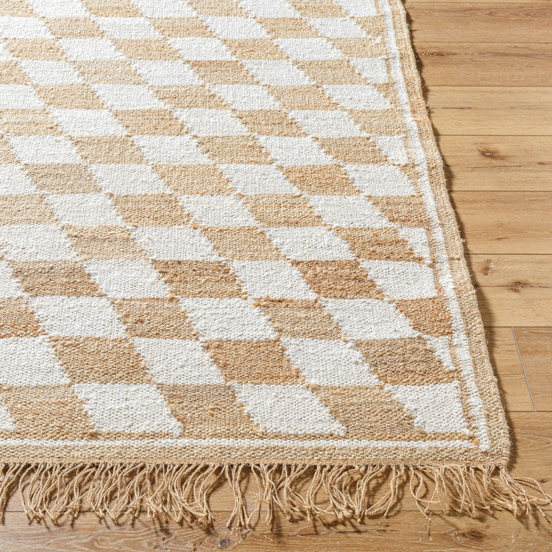 Becki Owens x Livabliss Kamey Jute Checkered Rug - BlueJay Avenue