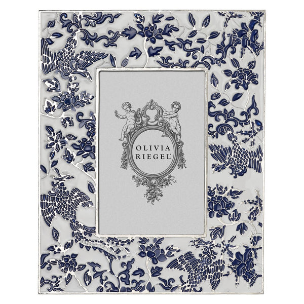 Blue & White Imperial Phoenix Frame - BlueJay Avenue