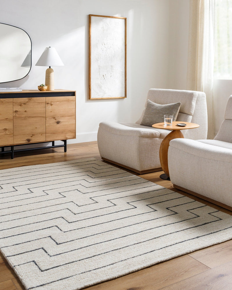 Boudin Cream Wool Rug - BlueJay Avenue