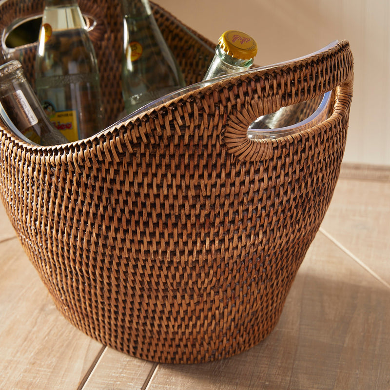 Burma Rattan Beverage Tub - BlueJay Avenue