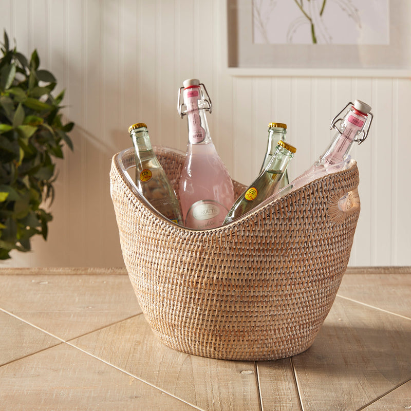 Burma Rattan Beverage Tub - BlueJay Avenue