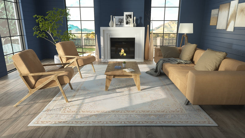 Callihan Blue Area Rug - BlueJay Avenue