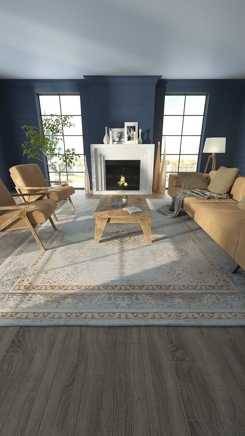 Callihan Blue Area Rug - BlueJay Avenue