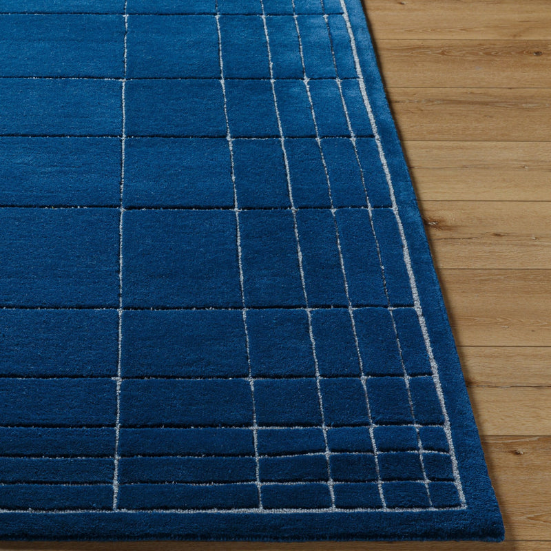 Corbett Hand Tufted Wool Blue Area Rug - BlueJay Avenue