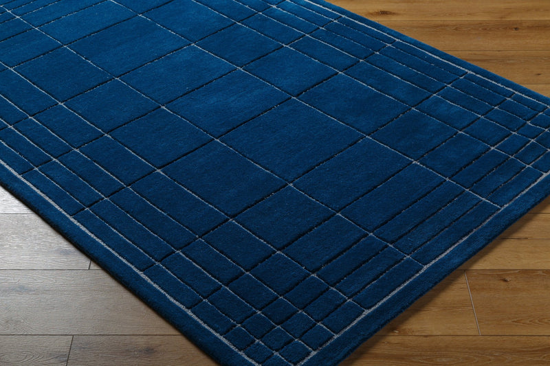 Corbett Hand Tufted Wool Blue Area Rug - BlueJay Avenue