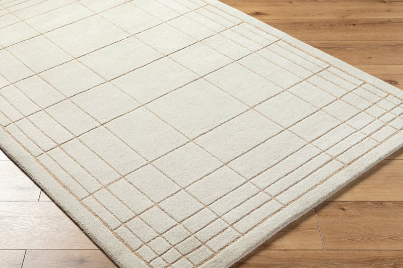 Corbett Hand Tufted Wool Cream Rug - BlueJay Avenue