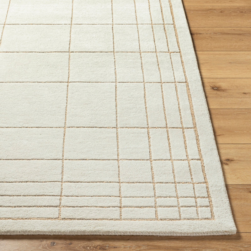 Corbett Hand Tufted Wool Cream Rug - BlueJay Avenue