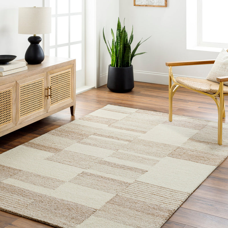 Corona Wool Beige Rug - BlueJay Avenue