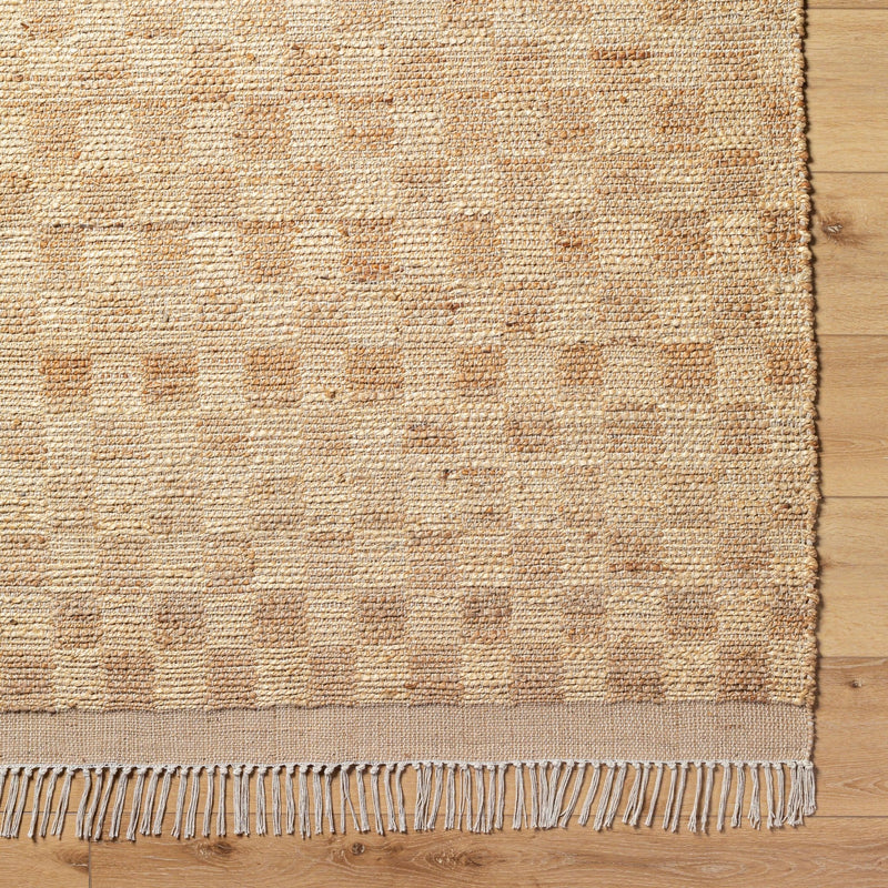 Dama Woven Jute Checkered Rug - BlueJay Avenue