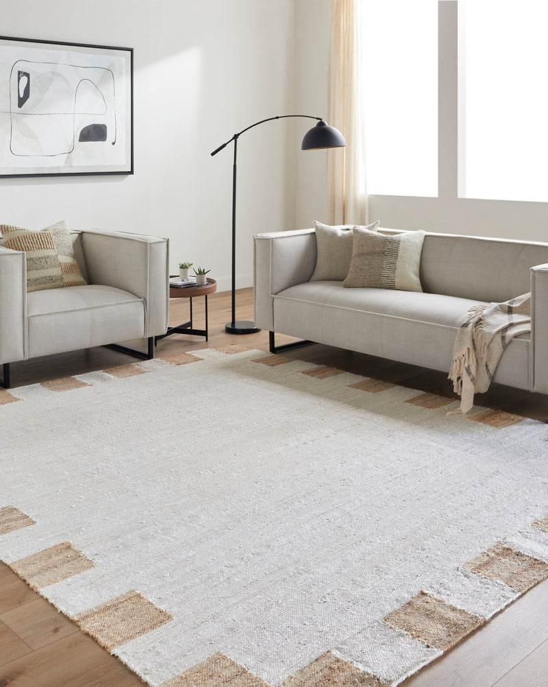 Diane Jute Natural Rug, Cream - BlueJay Avenue