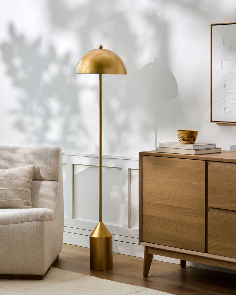 Elder Gold Floor Lamp - BlueJay Avenue