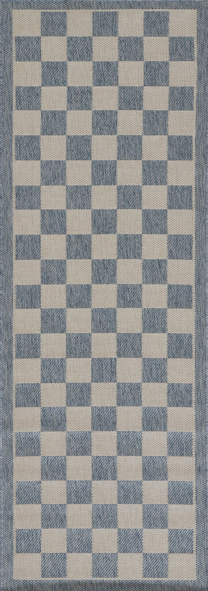 Erin Gates by Momeni Saybrook Check Blue Area Rug - BlueJay Avenue