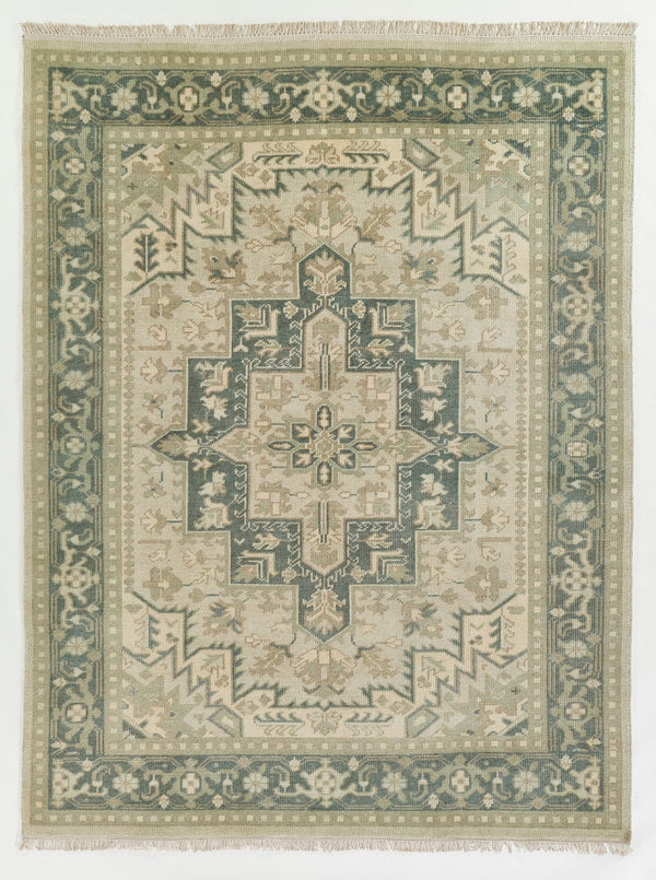 Erin Gates Concord Green Hand Knotted Wool Area Rug - BlueJay Avenue