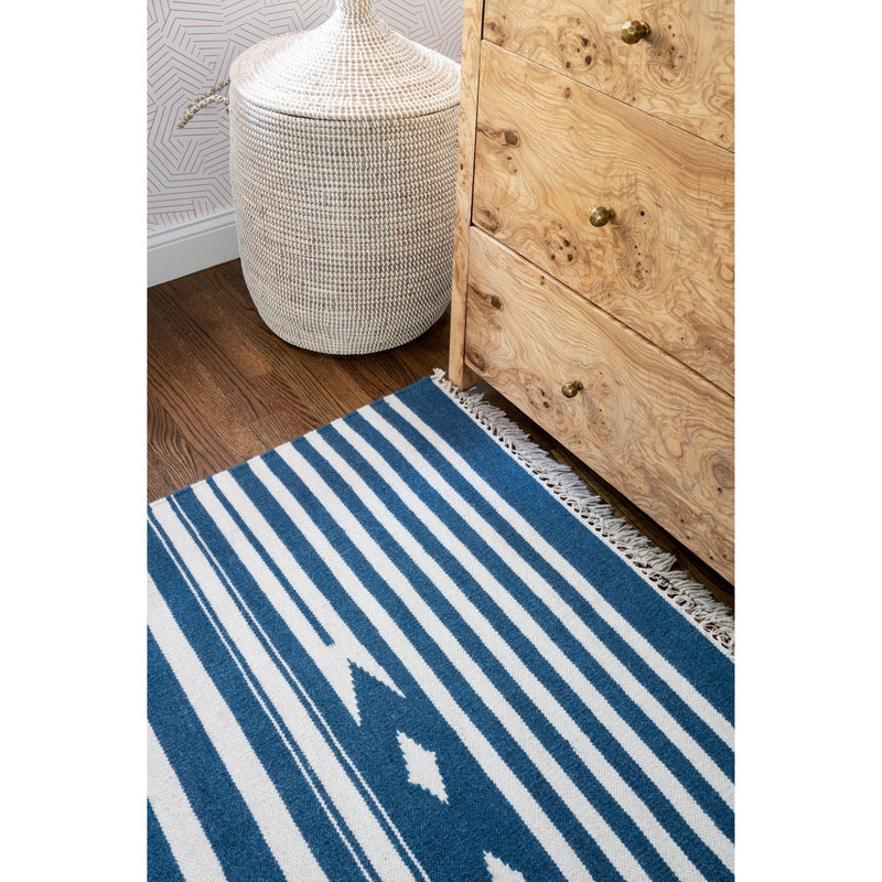 Erin Gates Thompson Billings Light Blue Hand Woven Wool Rug - BlueJay Avenue