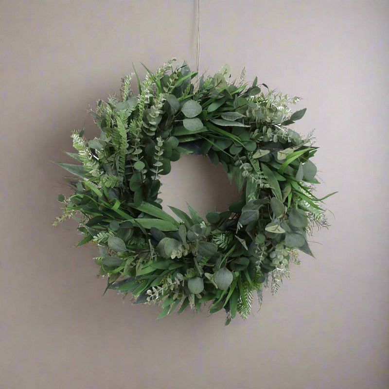 Eucalyptus Deluxe 24'' Front Door Wreath - BlueJay Avenue