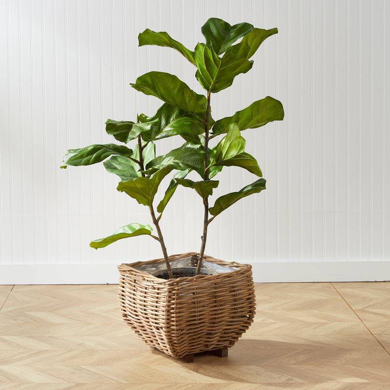 Fiddle Leaf Fig Potted Artificial Plant 43" - BlueJay Avenue