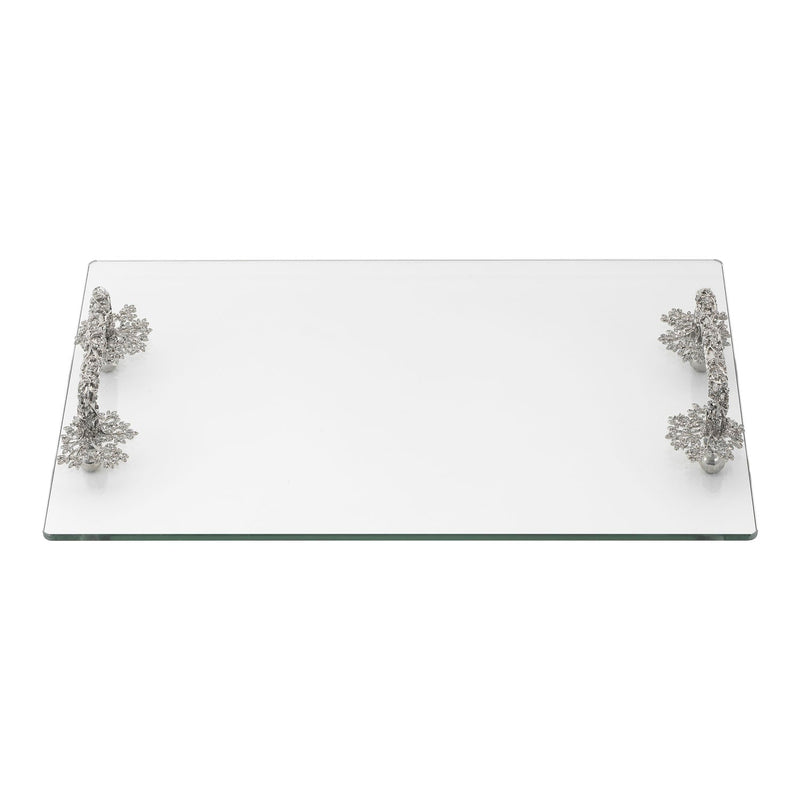 Isadora Glass Decorative Tray - BlueJay Avenue