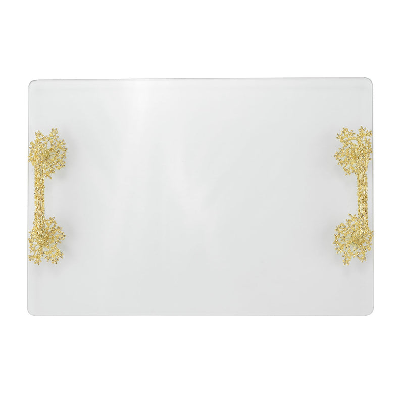 Isadora Glass Decorative Tray - BlueJay Avenue