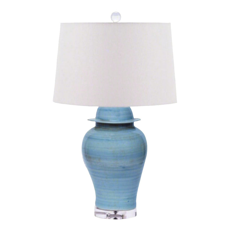 Lake Blue Temple Jar Table Lamp - BlueJay Avenue