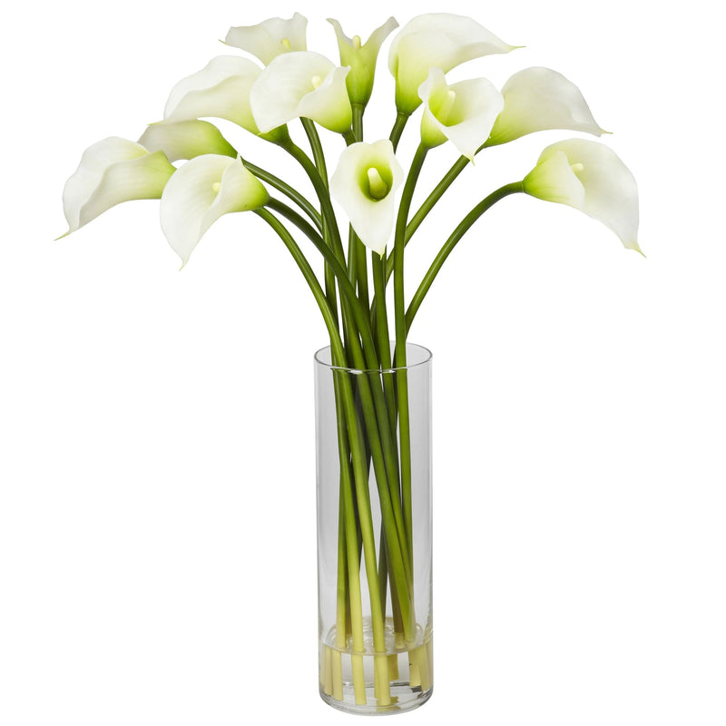 Mini Calla Lily Silk Flower Arrangement - BlueJay Avenue