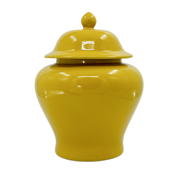 Mustard Porcelain Ginger Jar - BlueJay Avenue