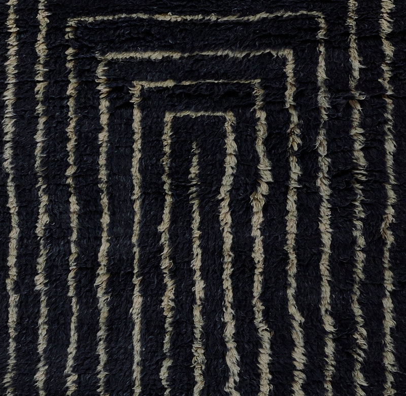 Neo Navy Plush Shag Rug - BlueJay Avenue