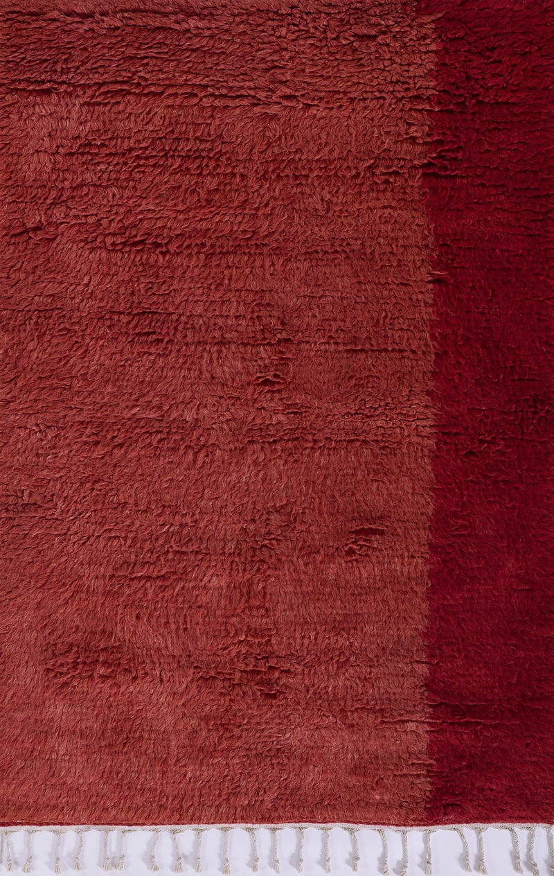 Neo Red Wool Shag Rug - BlueJay Avenue