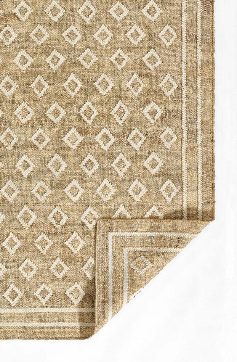 Orchard Tiny Diamond Natural Hand Woven Wool and Jute Area Rug - BlueJay Avenue