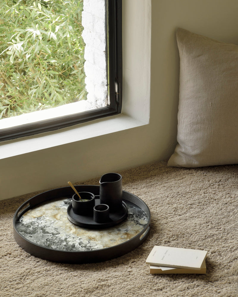 Organic Glass Coffee Table Tray - BlueJay Avenue