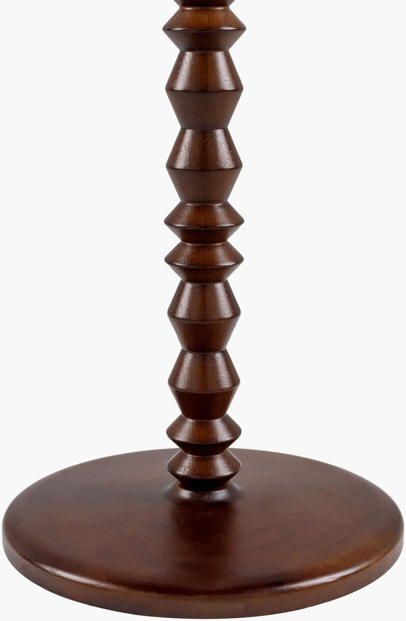 Padauk Wood Floor Lamp in Dark Brown - BlueJay Avenue