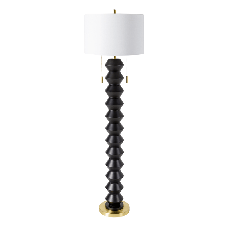 Rogow Black Floor Lamp - BlueJay Avenue