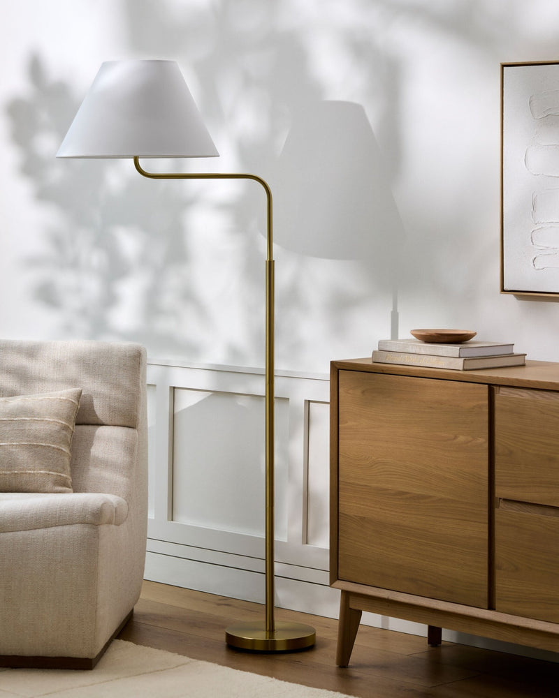 Salle Gold Floor Lamp - BlueJay Avenue