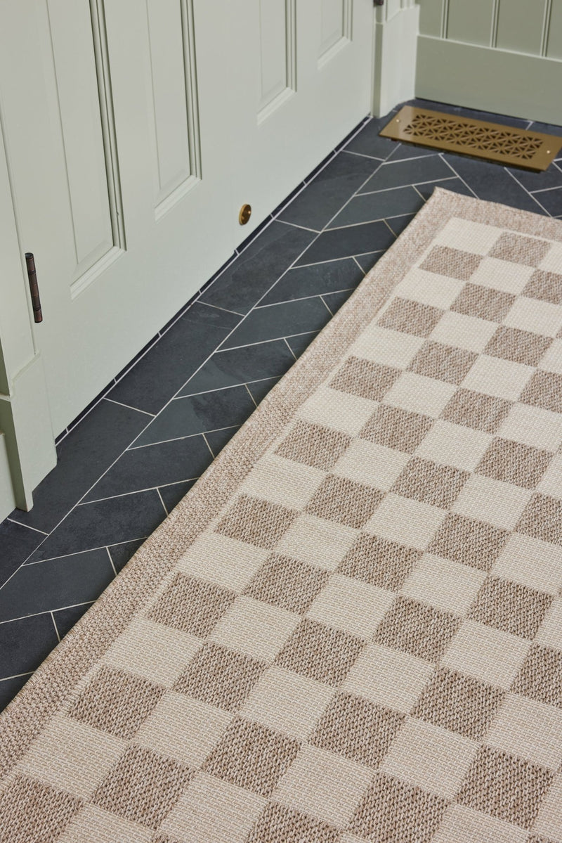 Saybrook Check Grey Area Rug - BlueJay Avenue